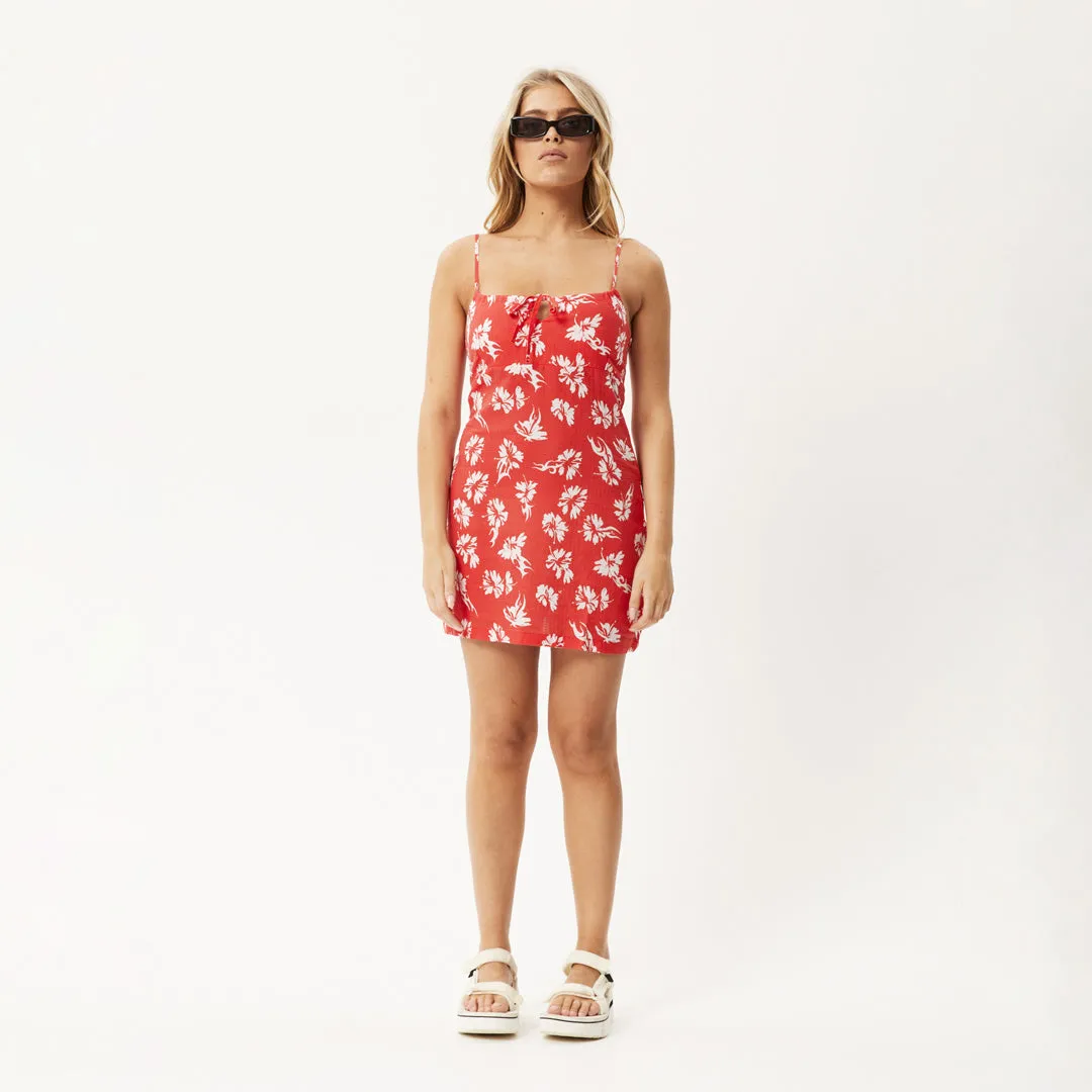 AFENDS Womens Hibiscus - Mini Dress - Hibiscus
