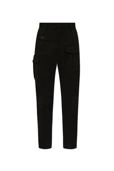 DSQUARED2 Urban Edge Black Cargo Pants