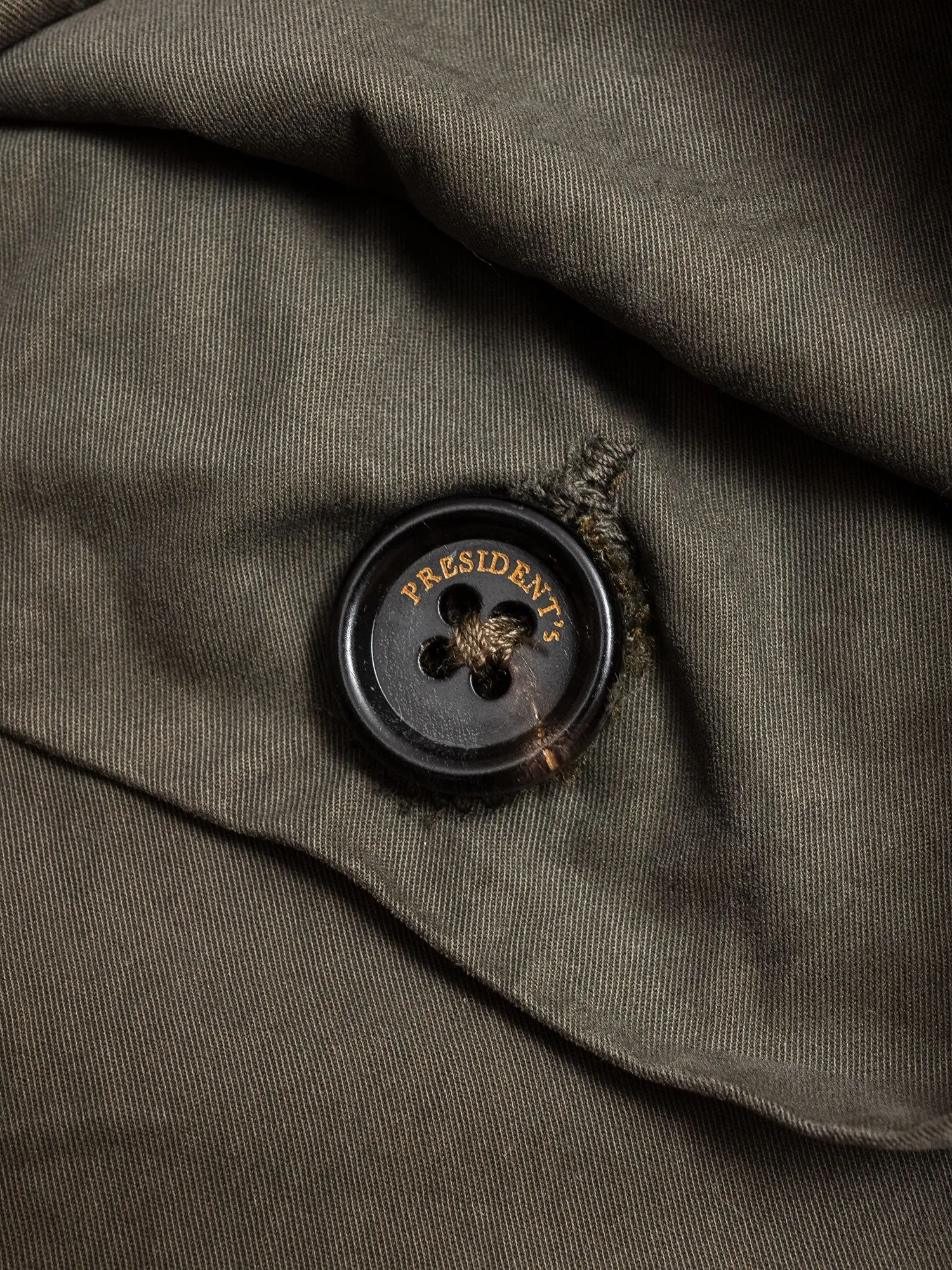 Garment Dyed Cargo Trousers in Army Green