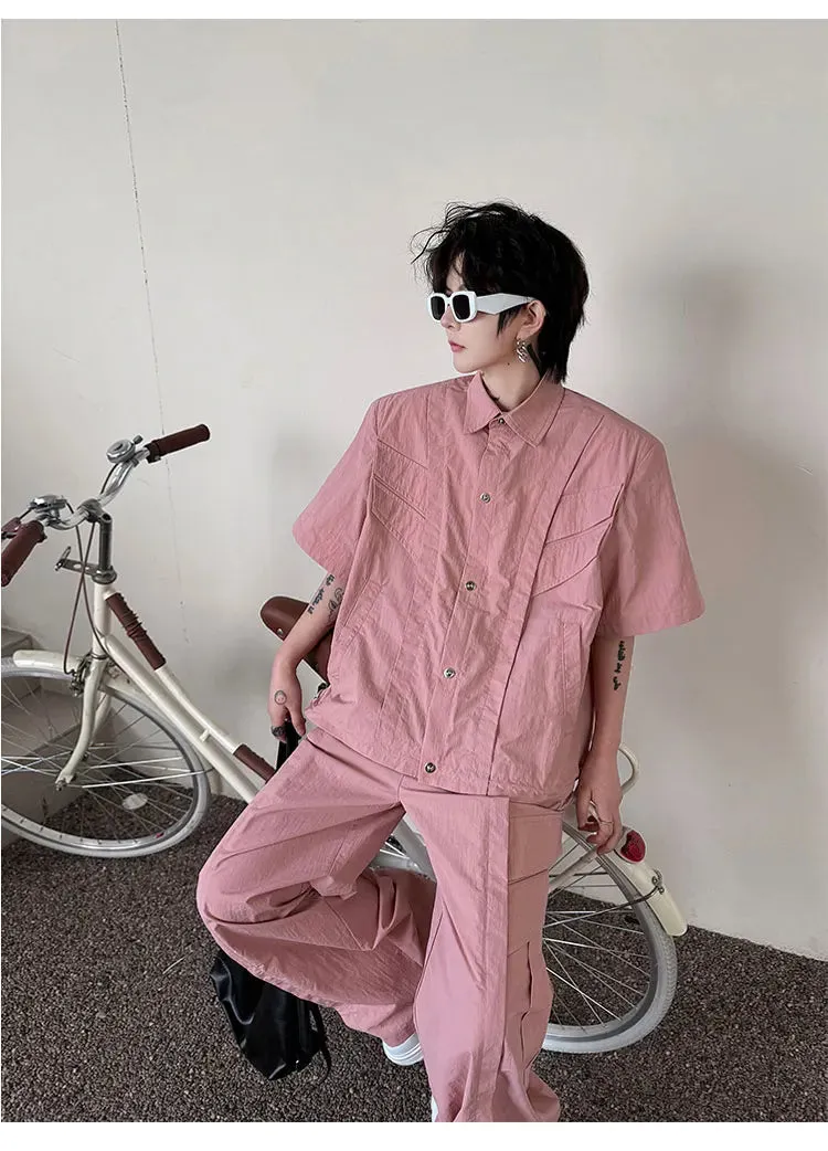 Men's Streetwear Cargo 2-Piece Set