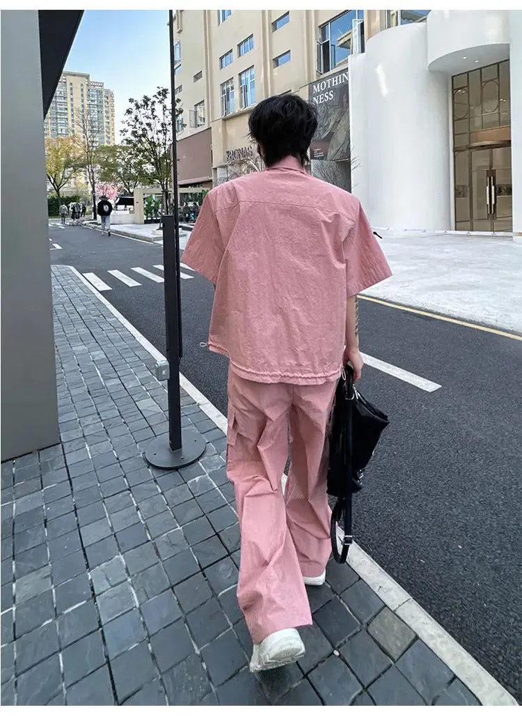 Men's Streetwear Cargo 2-Piece Set