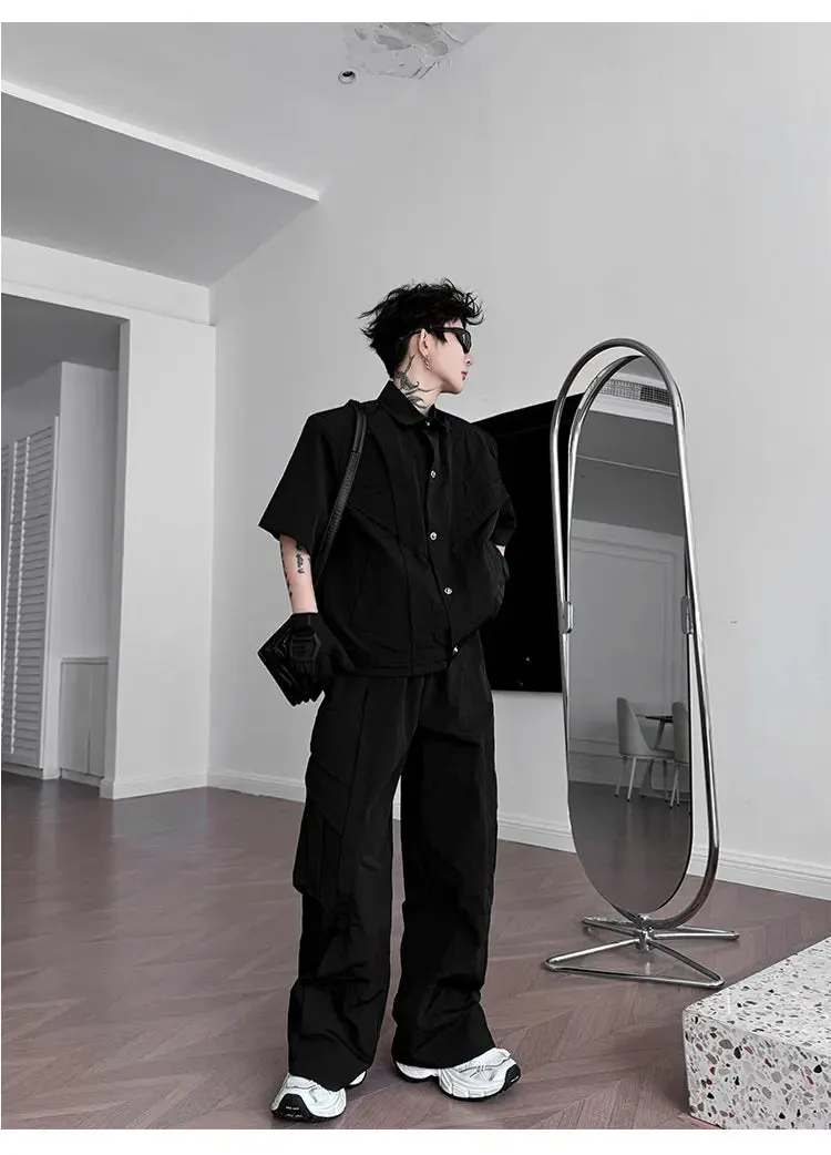 Men's Streetwear Cargo 2-Piece Set