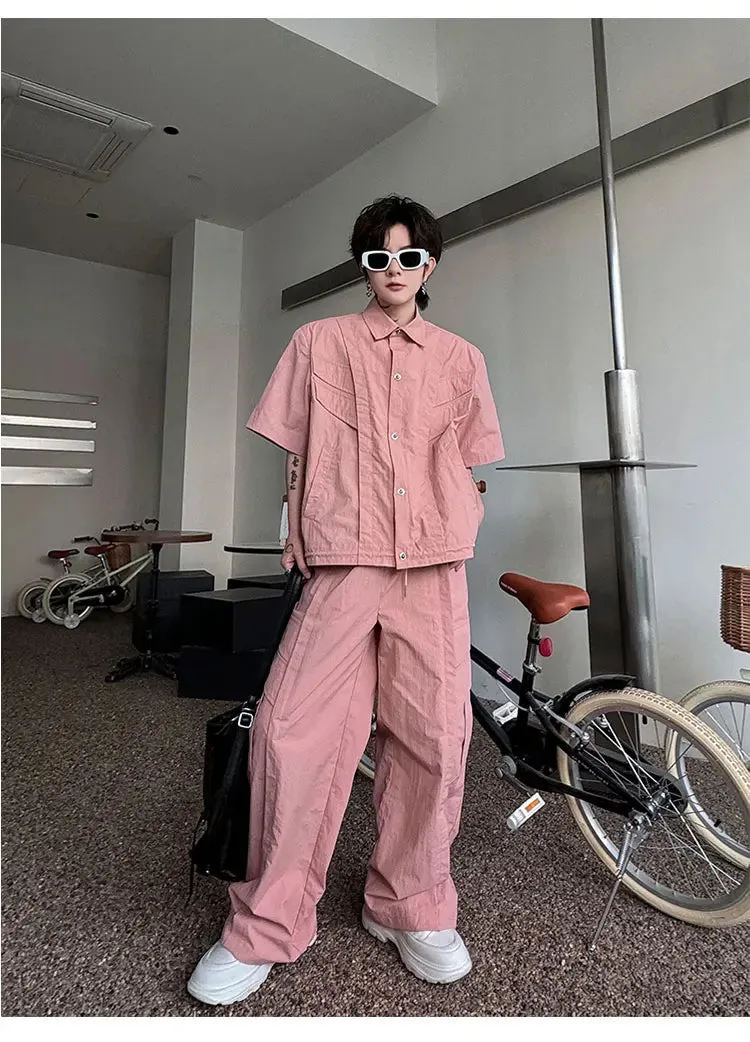 Men's Streetwear Cargo 2-Piece Set