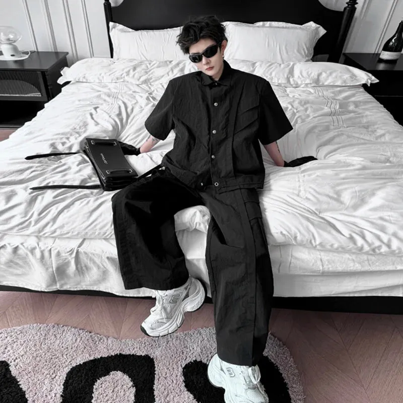 Men's Streetwear Cargo 2-Piece Set