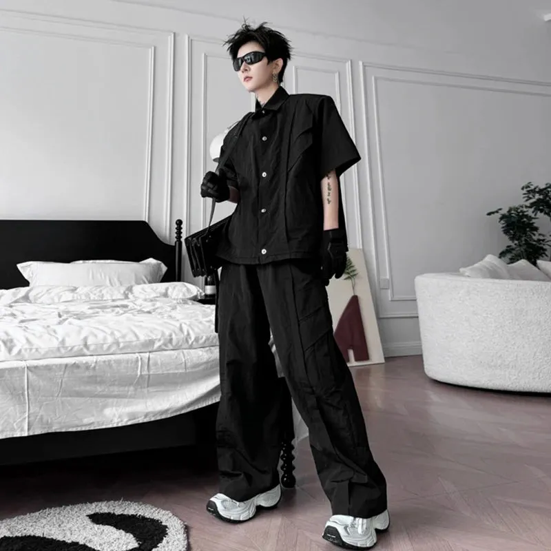 Men's Streetwear Cargo 2-Piece Set