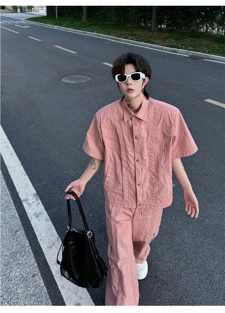 Men's Streetwear Cargo 2-Piece Set
