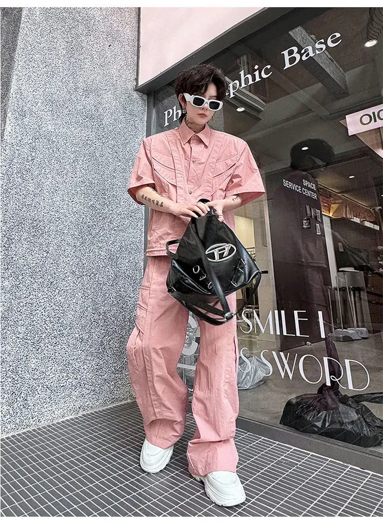 Men's Streetwear Cargo 2-Piece Set