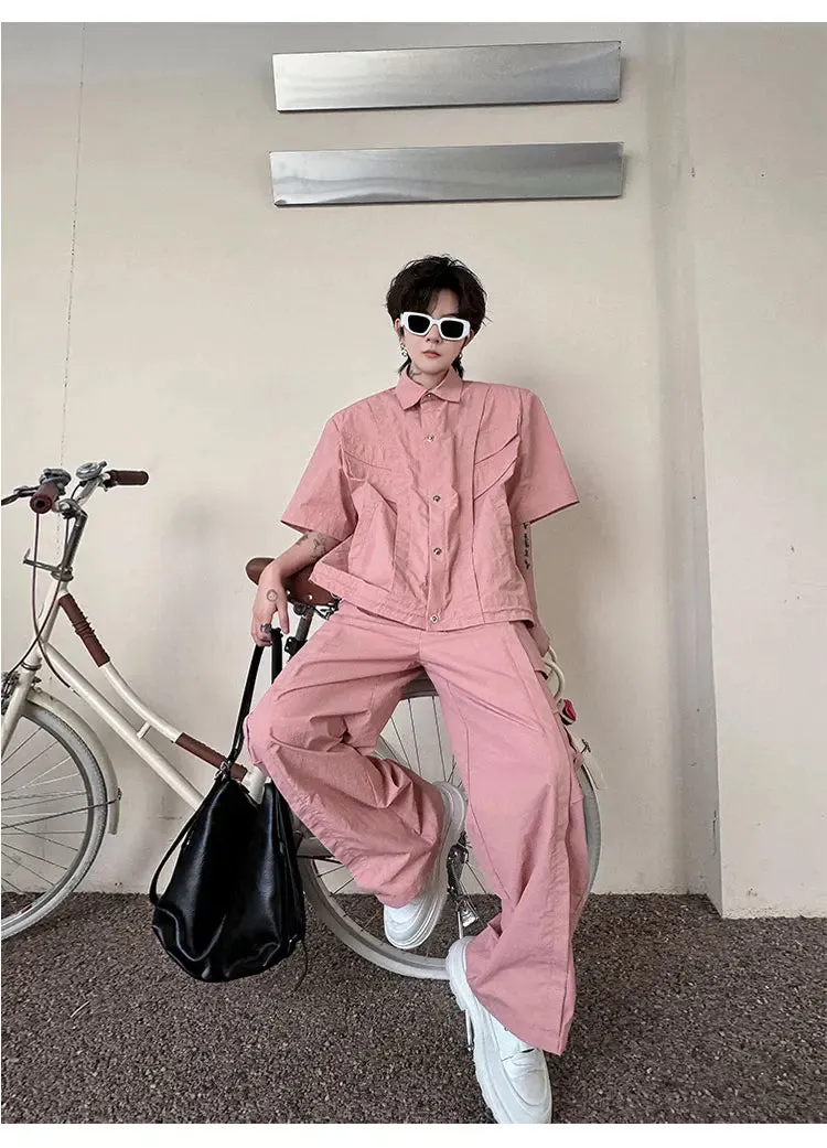 Men's Streetwear Cargo 2-Piece Set