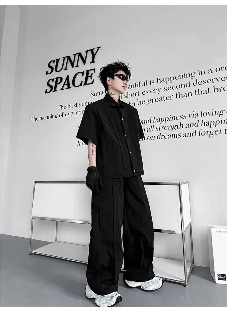Men's Streetwear Cargo 2-Piece Set