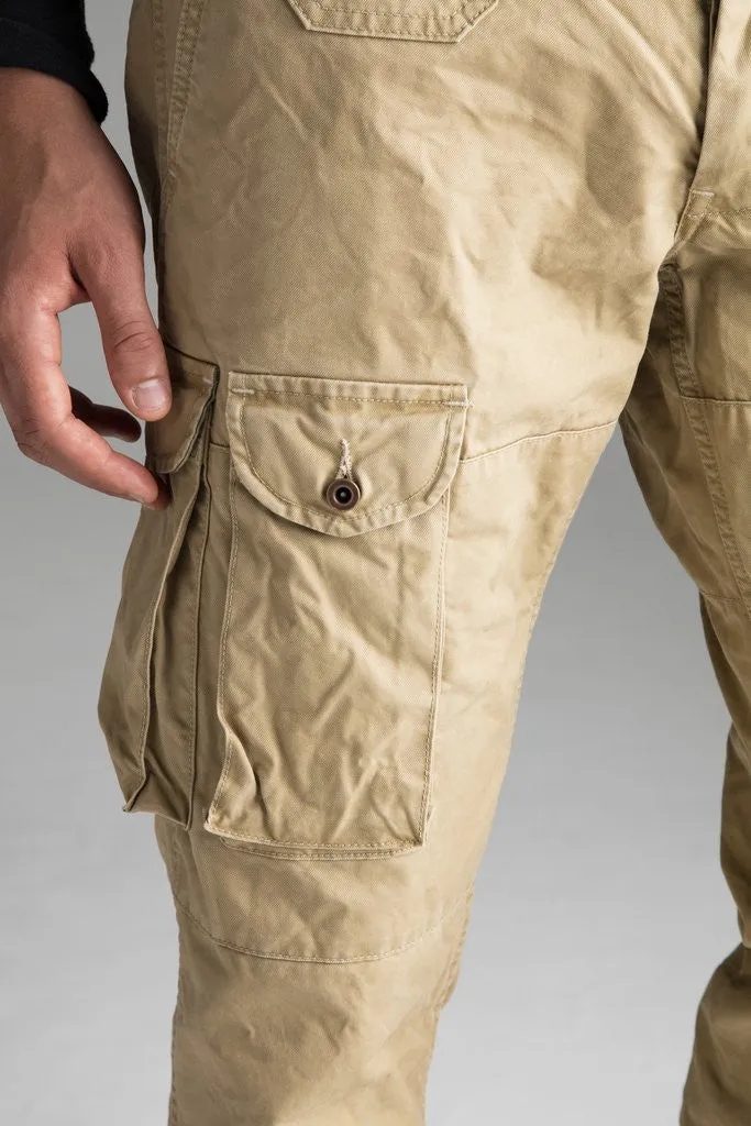 NEW MENS GROWN & SEWN USA FIELD FATIGUE Cargo Pants Jeans 32X34 GHURKA Tan