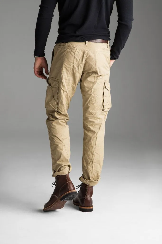 NEW MENS GROWN & SEWN USA FIELD FATIGUE Cargo Pants Jeans 32X34 GHURKA Tan