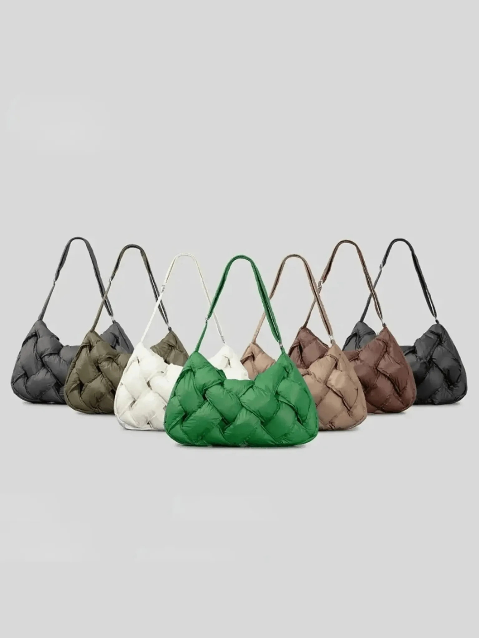 Olivia | Quilted Shoulder Bag with Modern Woven Design