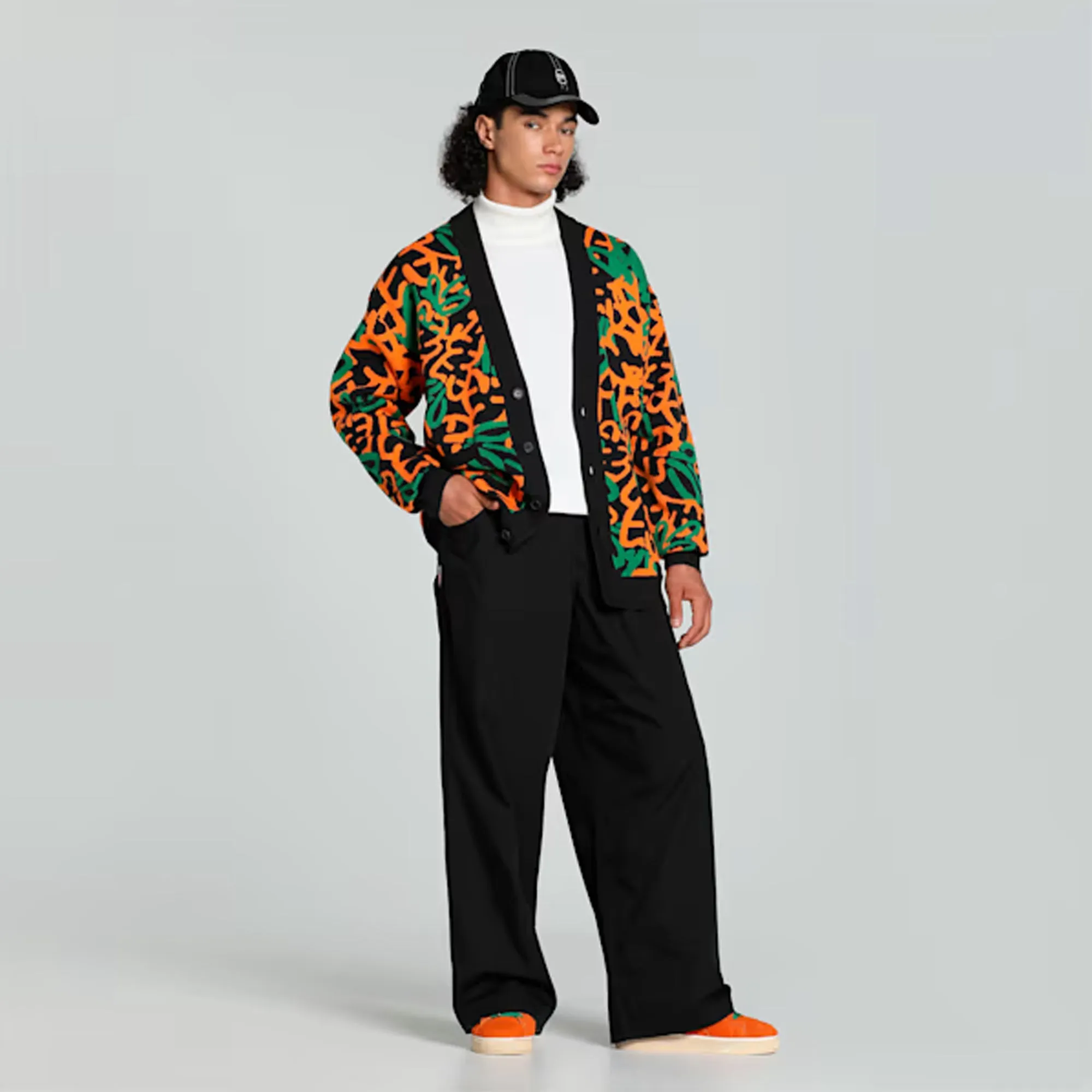 PUMA | x CARROTS RELAXED FIT CARGO PANTS { BLACK