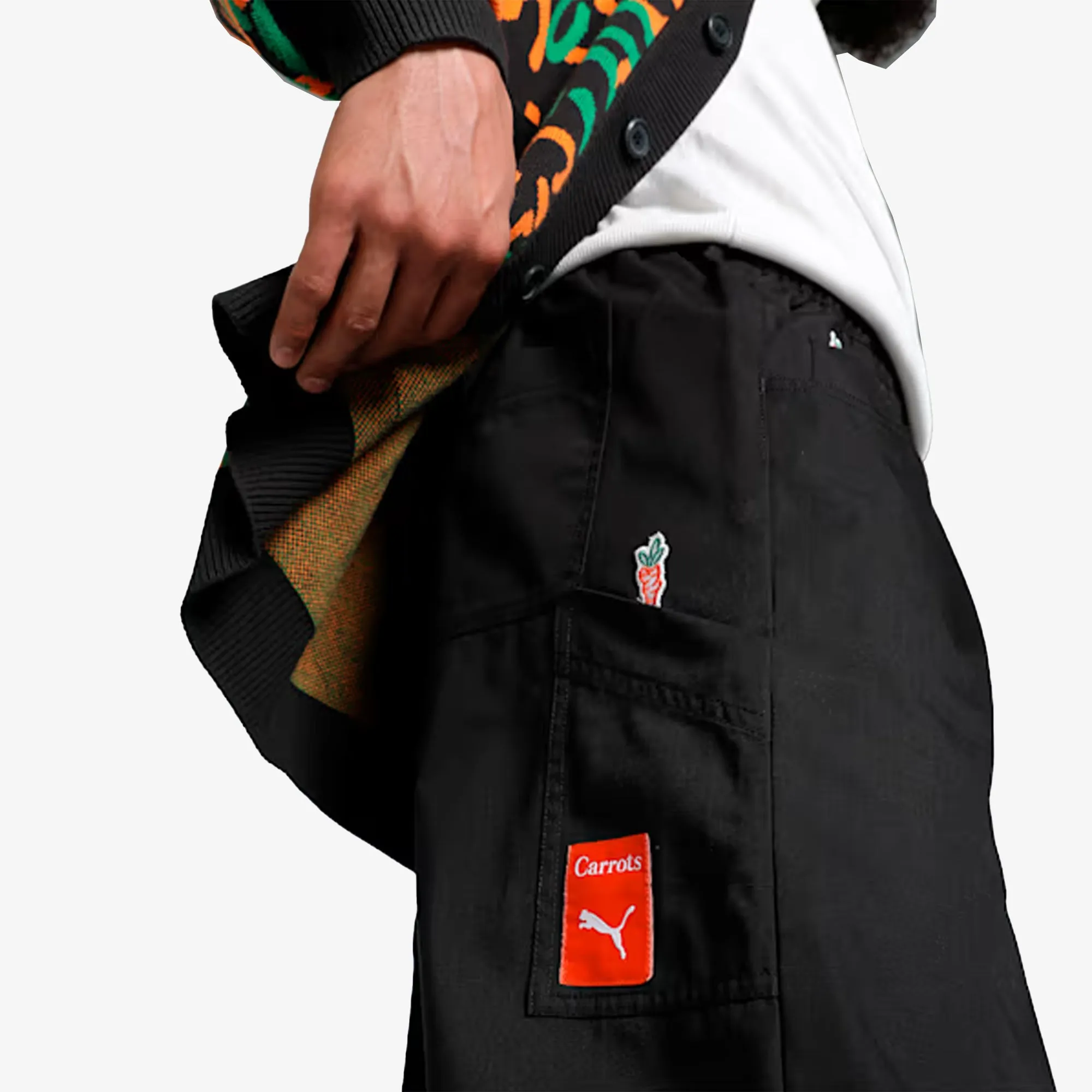 PUMA | x CARROTS RELAXED FIT CARGO PANTS { BLACK