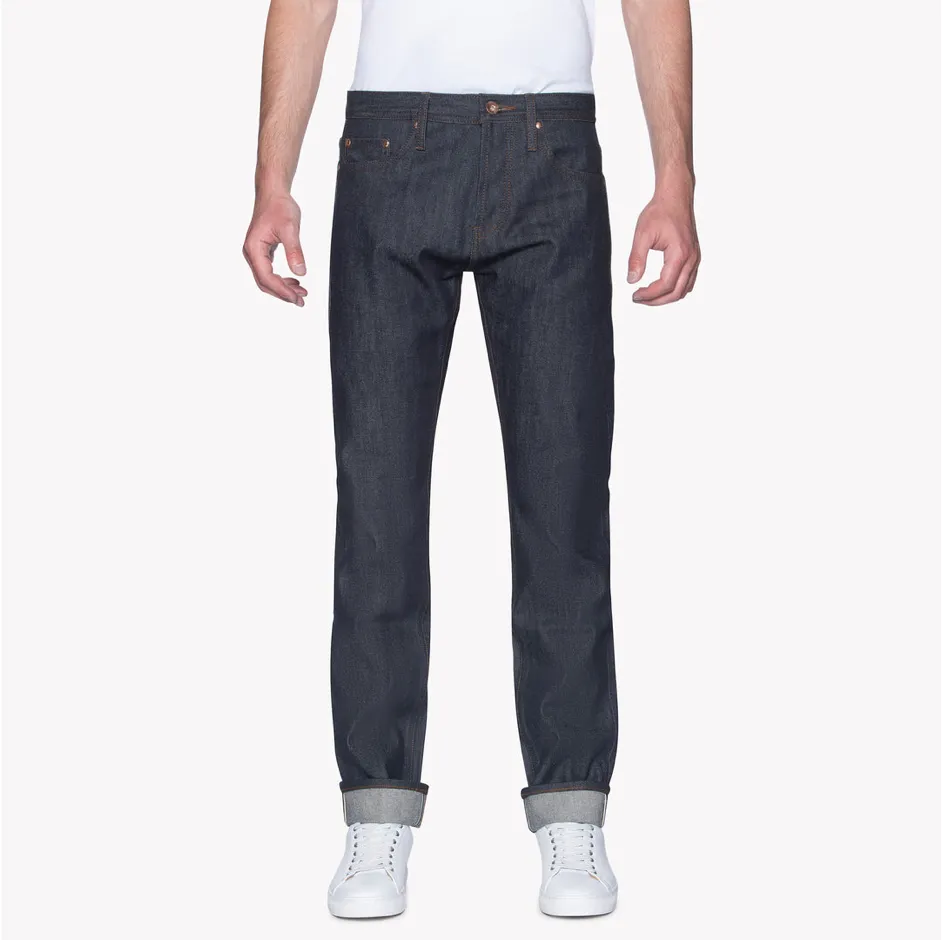 UnBranded Brand UB201 Tapered Fit 14.5oz Indigo Selvedge Denim Jeans
