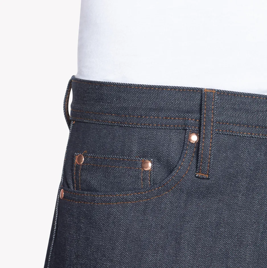 UnBranded Brand UB201 Tapered Fit 14.5oz Indigo Selvedge Denim Jeans