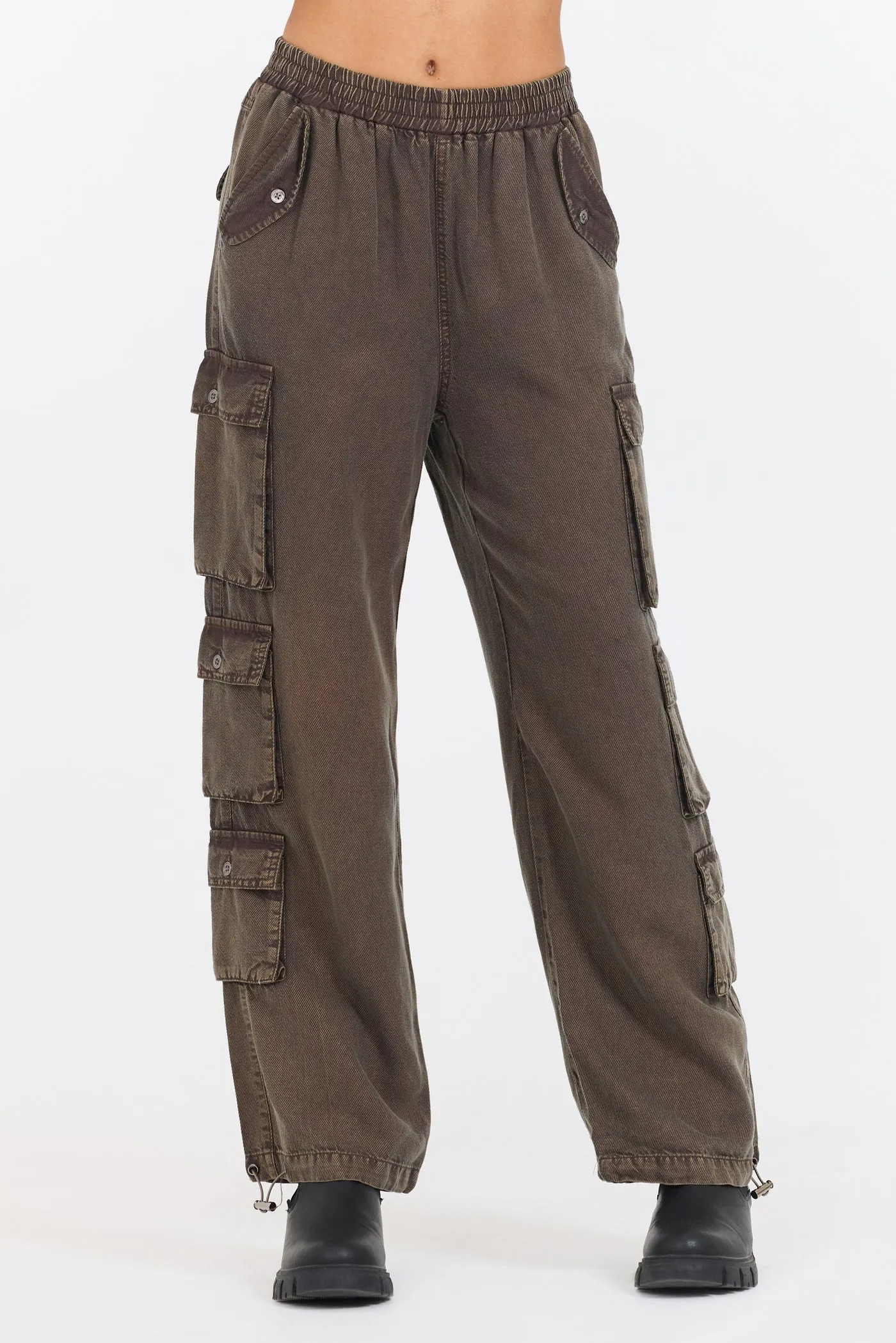 Vintage Havana Tencel Cargo Pant