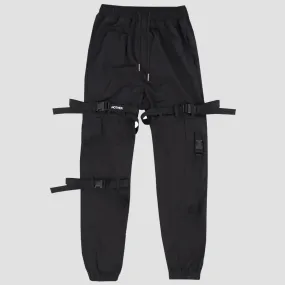WLS Techwear Multi Pockets Ribbons Cargo Pants