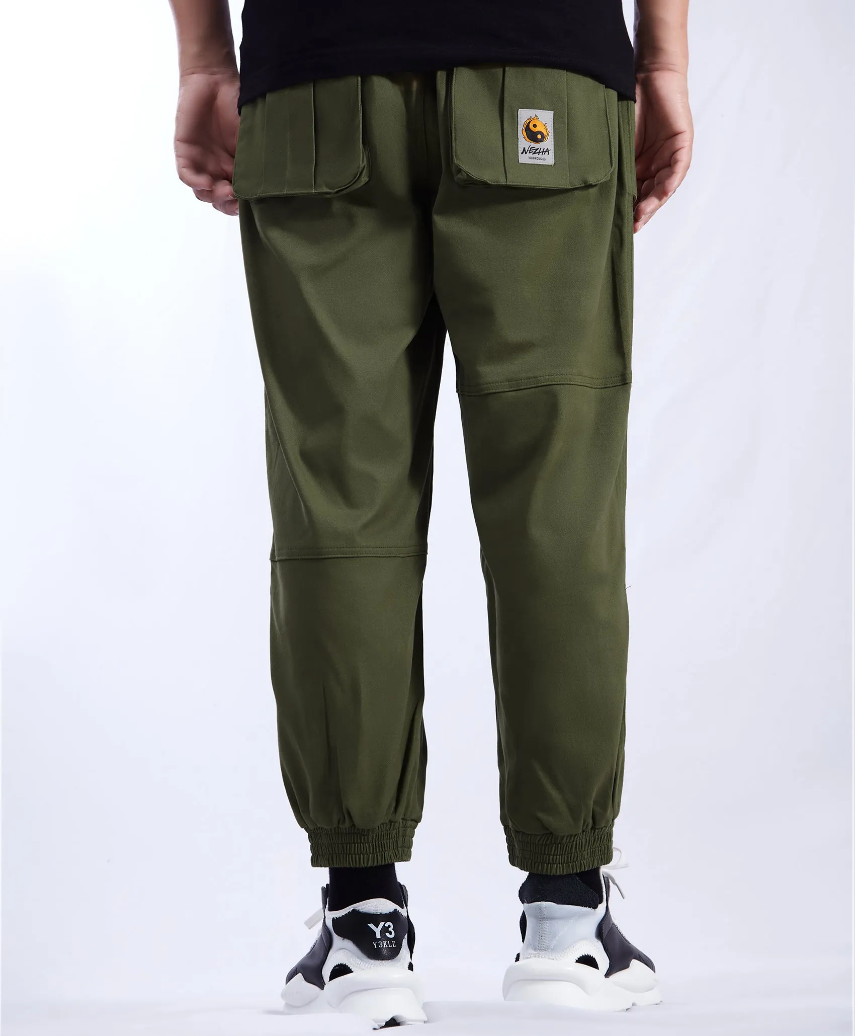 Yin Yang Army Green Cargo Pants