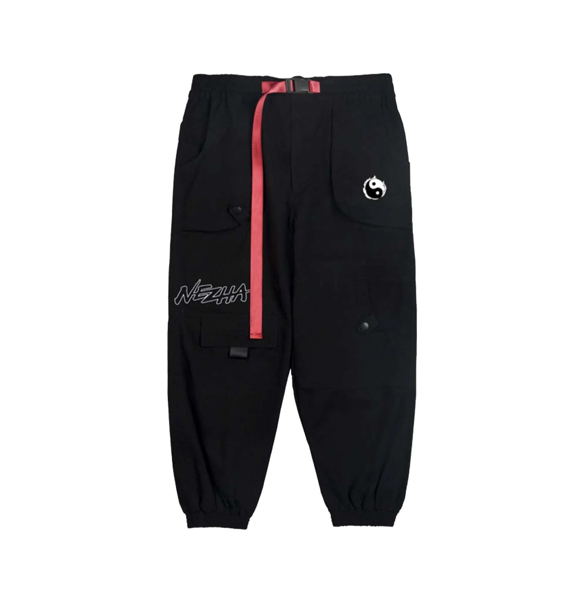 Yin Yang Black Cargo Pants