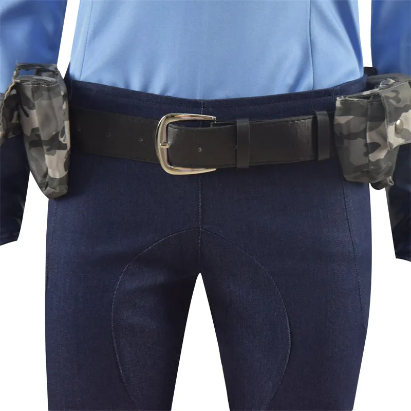 Zootopia Judy Hopps Cosplay Costume Rabbit Police Uniform Halloween Carnival Suit With Ear