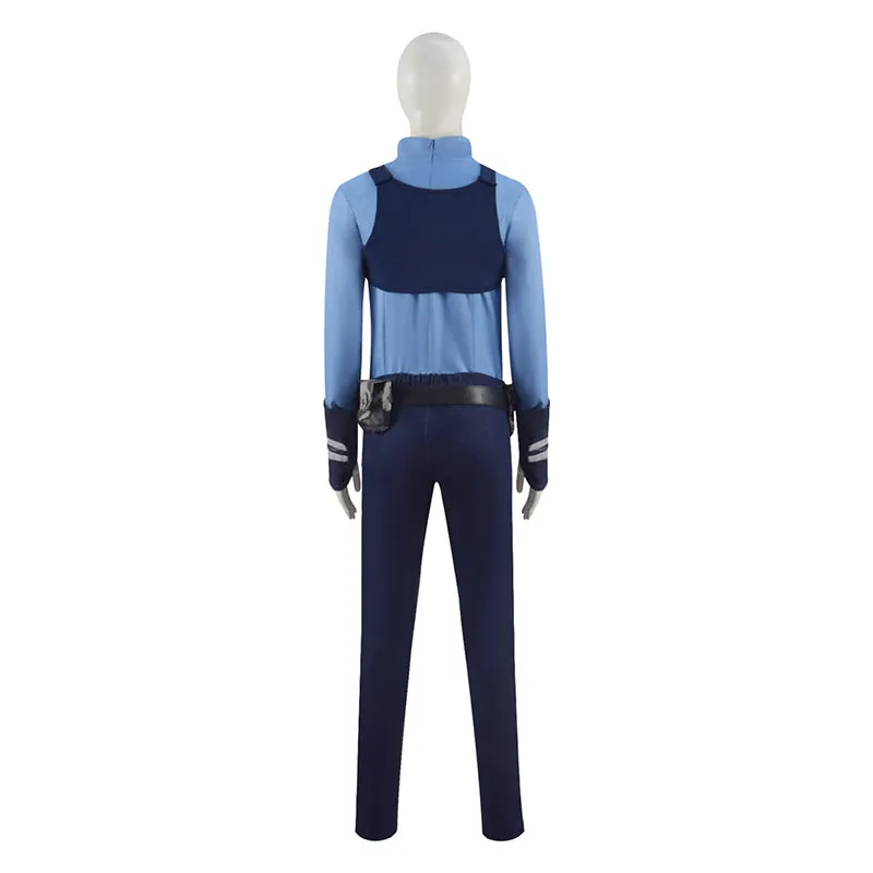 Zootopia Judy Hopps Cosplay Costume Rabbit Police Uniform Halloween Carnival Suit With Ear